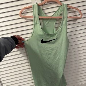 Nike Women's Light Green Racerback Tank Top